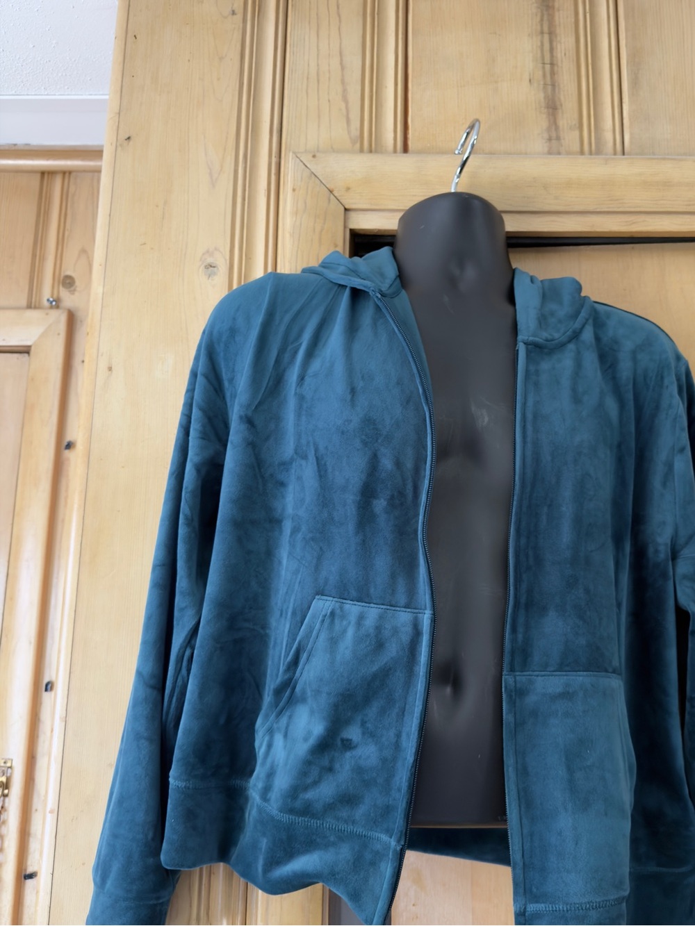 Juicy Teal Jeweled Hooded Zip Jacket